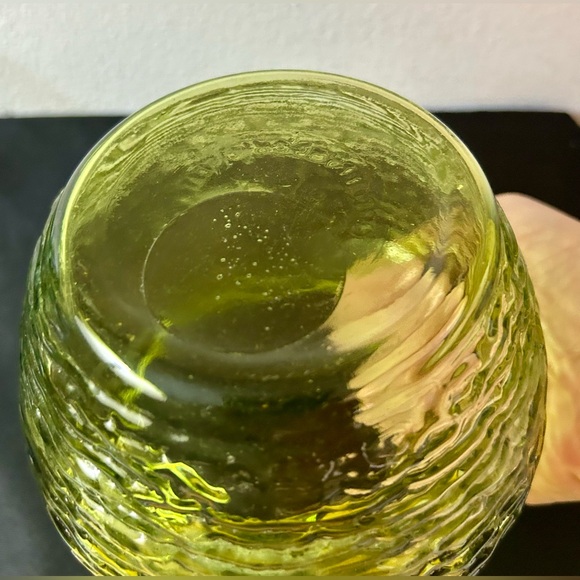 National Potteries Rippled Glass Planter/ vase 7" Columbus, Ohio - Picture 4 of 6